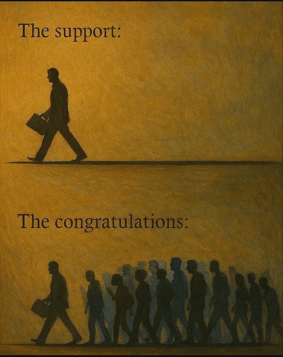 AloysiusDomini2's tweet image. 🕴️ Success Is Loud.. But the Climb Is Always Quiet

There’s something brutally honest about this image
It shows one of the truest realities of being a developer

Keep building your path
Your congratulations will come later

#DeveloperLife #SuccessJourney #Keepbuilding #TechCareer