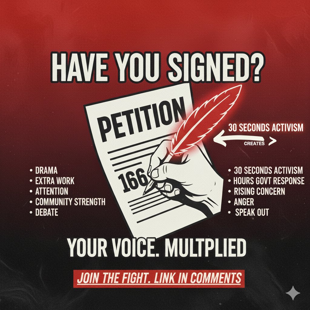 Have you signed the latest petition? Let us know in the comments below. For those asking 'why another one' be aware that we sign petitions to give your voice amplification.  petition.parliament.uk/petitions/7474…