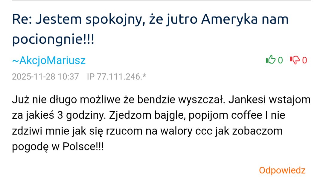 Bart_Bartko's tweet image. #CCC

Analitycy z Forum Bankier już zabrali głos - teraz zostaje nam tylko obserwować.