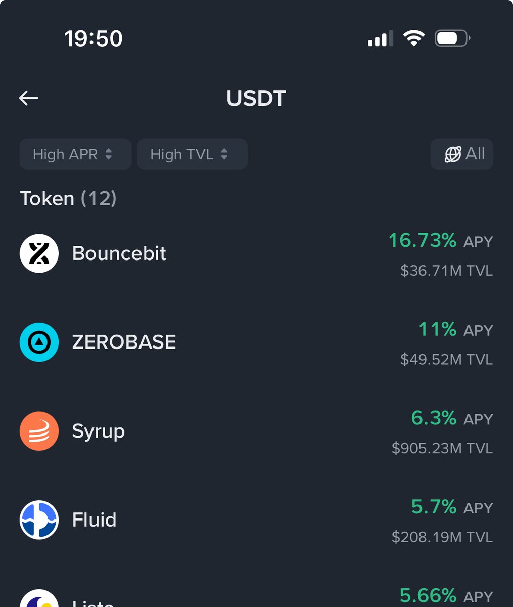 . <a href="/BinanceWallet/">Binance Wallet</a> 앱에서 가장 높은 USDT 수익률입니다. 그것도 압도적으로요.