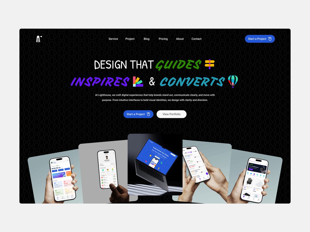 olutimzzy26's tweet image. Clean, simple design isn’t “plain.”
It’s powerful, It gets out of the user’s way.

A landing page design for a design agency called Lighthouse👨‍🎨🎨

#UIDesign #uxdesign #website #WebDesign #designagency