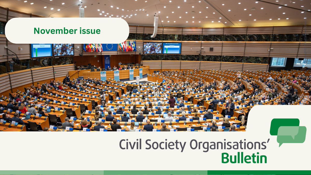 CSOGroupEESC's tweet image. 🎙️Time to meet the Civil Society Organisations&apos; Group members appointed to other leadership positions at the @EU_EESC:

Elena Calistru, @EESC_ECO President
Alain Coheur, @CCMI_EESC President 
Stoyan Tchoukanov, @EESC_NAT President

Read our #CSObulletin📲link.europa.eu/Vbn7dD