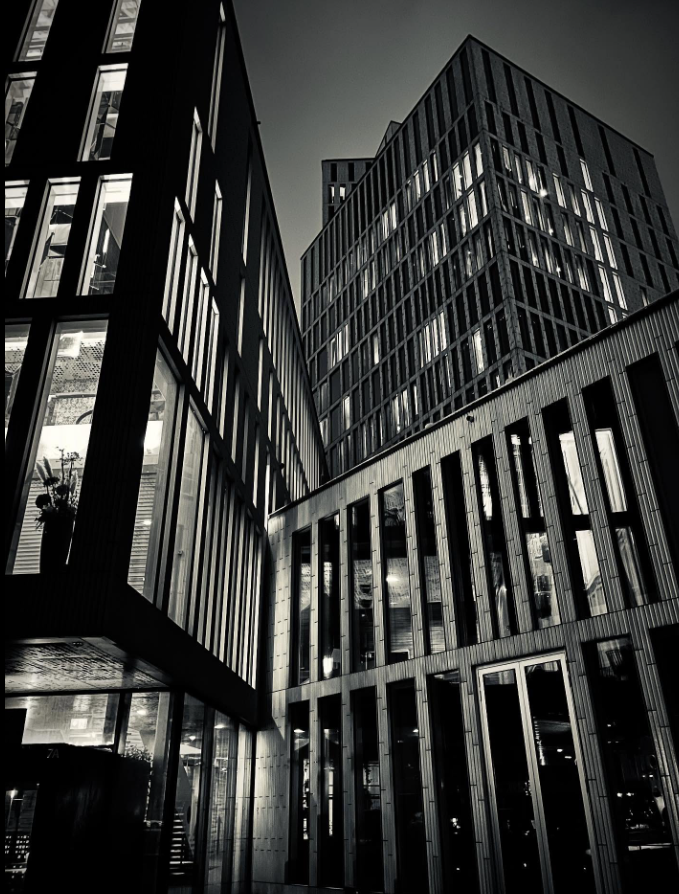 Raka linjer, svart o vitt, inget "plotter".
Estetiskt avskalat, enkelt med tydliga poler.

Men livet är inte s/v, det är inte vi/de. 
Livet är inte enkelt.

Förmågan att se individen har försämrats och fler lider idag av hetsen på "estetiskt raka linjer".

Vi vill agera, vill du?