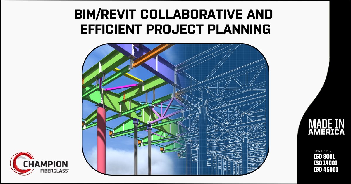 championfg's tweet image. Champion Fiberglass® leads in electrical conduit design with advanced BIM/Revit models that enhance project precision and efficiency. Utilize BIM/Revit resources for improved collaboration and project accuracy.

Access the library @ na2.hubs.ly/H02b1rW0

#bimmodeling #revit