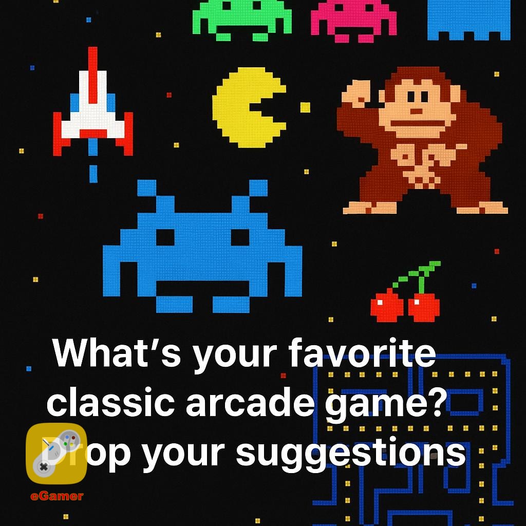 AppCedar's tweet image. What's your favorite classic arcade game? 🎮 Drop your suggestions!
#eGamer #AppCedar
Get eGamer now: 👉 c24fx.app.link/gwD5YwpnaXb?ut…