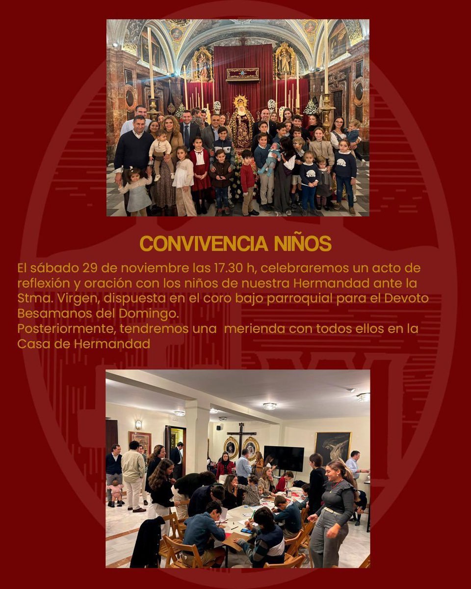 JUVENTUD | Convivencia niños.

ℹ️ hermandaddelcalvario.org/convivencia-ni…