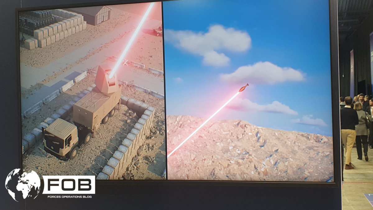 ForcesOperation's tweet image. De l’illustration et rien de plus au vu du calendrier, mais de nouvelles vues d’artiste de ce à quoi pourrait (pourrait) ressembler un laser #SYDERAL opérationnel, ici dans sa version terrestre.

➡️Application C-RAM clairement mise en avant, en plus de la LAD

#FID2025