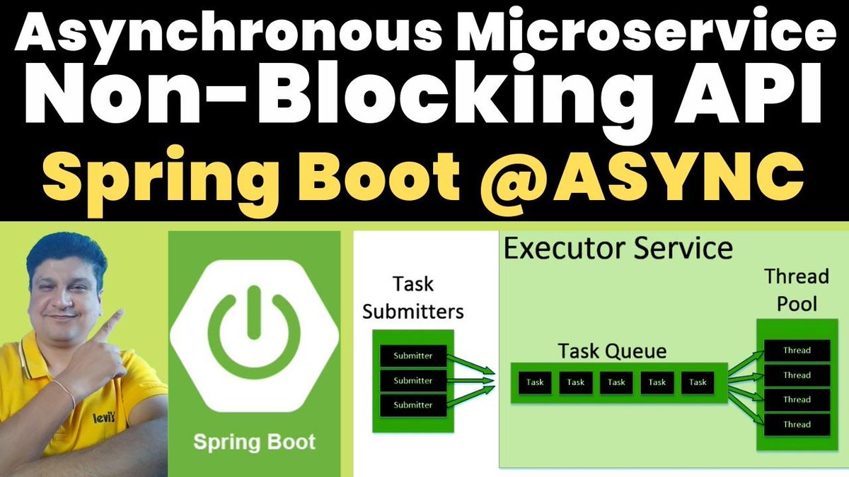 codeonedigest's tweet image. Asynchronous Non-Blocking Microservices Tutorial in Springboot with Java Code Example for Beginners
youtu.be/utMoWx1XcrE

#SpringBoot #Java #Microservices #AsynchronousProgramming