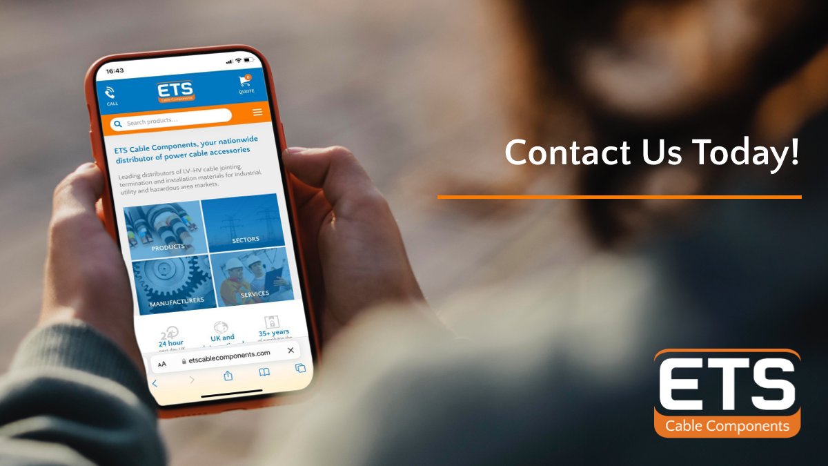 At ETS, we’re always here to help.

Simply complete our enquiry form, attach any relevant documents and send. We promise to get back to you quickly and provide the support you need bit.ly/3VLFRRL 

#CustomerSupport #PoweringProjects #CableAccessories