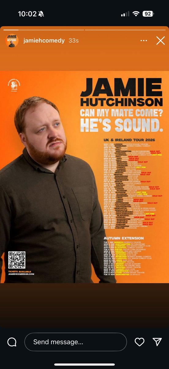 JamieHComedy's tweet image. All dates on sale now 

jamiehcomedian.com