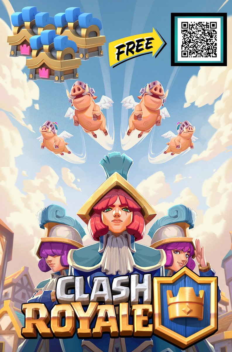 kaiouythg's tweet photo. 3 Cofres de Mosqueteras Gratis con el QR!!
#BlackFriday #GiftedBySupercell #ClashRoyale https://t.co/pYxdfUbGLg