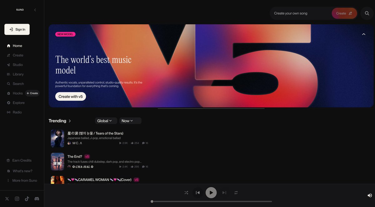 hey_mujeebahmed's tweet image. Suno just dropped its biggest Black Friday sale ever - 40% OFF annual plans + 20% OFF monthly.

And trust me… this deal hits different when you see how fast it can create a full track.

Details + demo in the thread.👇