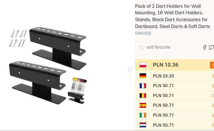 amazonkowisko's tweet image. na aliexpress widzę od 30zł za sztukę, tutaj dwie
amazon.pl/dp/B0FNMQC7GT

#sport #dart #rzutki #hobby