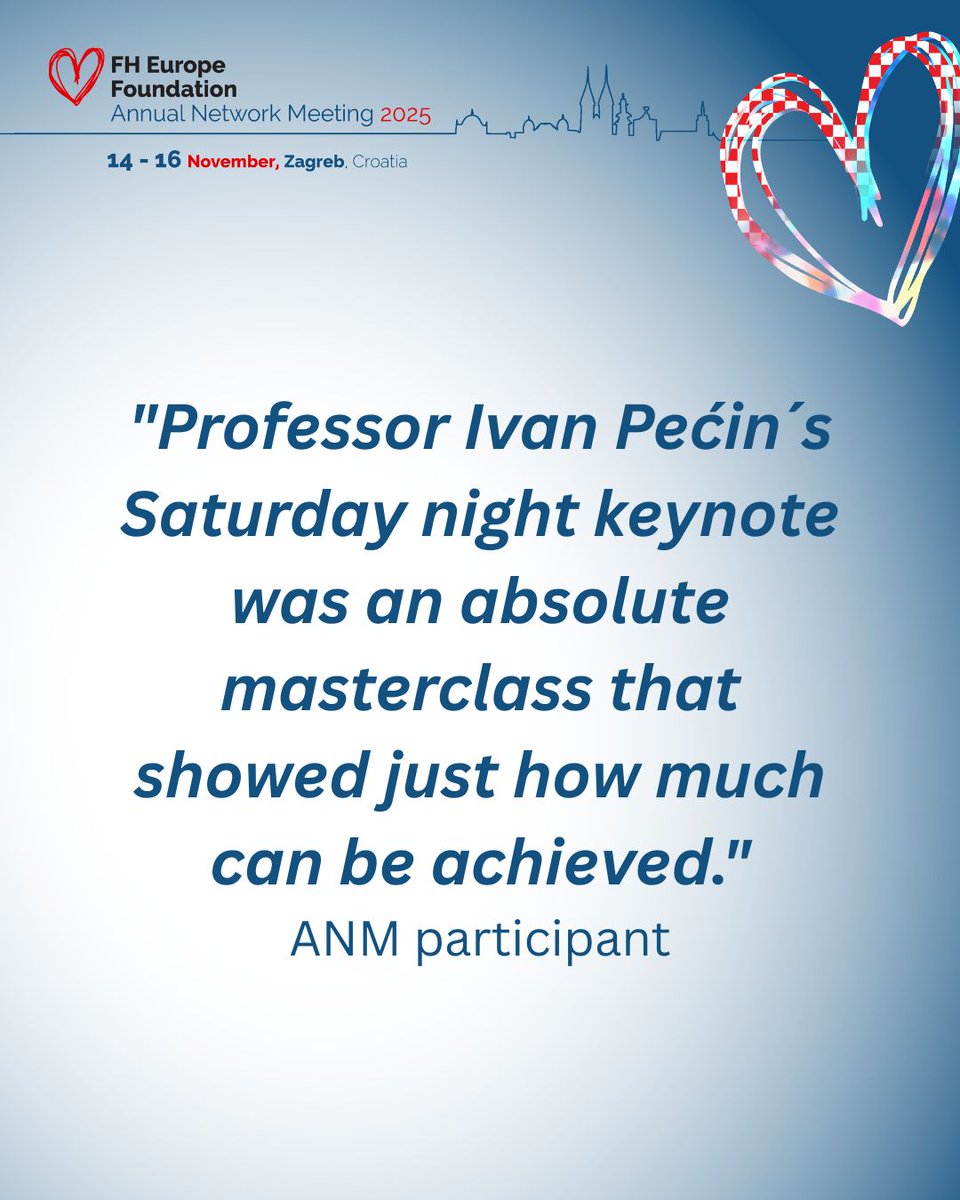 fhpatienteurope's tweet photo. 🌟 To Prof. Ivan Pećin — the hunter of the silent killer whose dedication shows that failure is not an option.
Thank you for inspiring #ANM2025. 🧡
#FHEuropeFoundation #TogetherEngagedForChange https://t.co/xSzQqbOSzQ