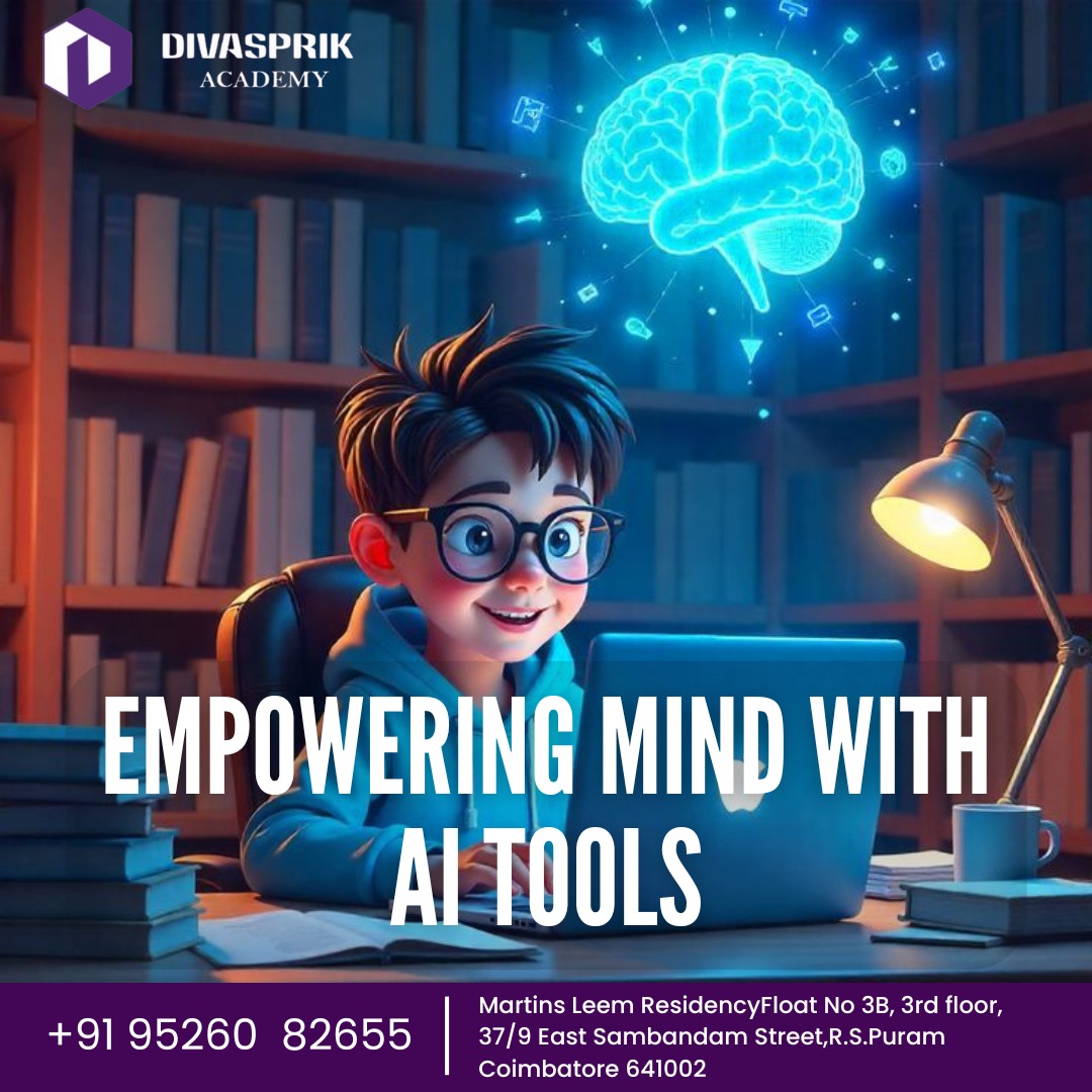 DivasprikAcdmy's tweet image. 🤖✨ Empowering young minds with AI &amp;amp; Future-Tech skills!
At Divasprik Academy – Coimbatore, kids learn Artificial Intelligence, Machine Learning &amp;amp; smart digital tools through fun, hands-on learning

#AIForKids #FutureEducation #KidsCoding #STEMLearning #ArtificialIntelligence