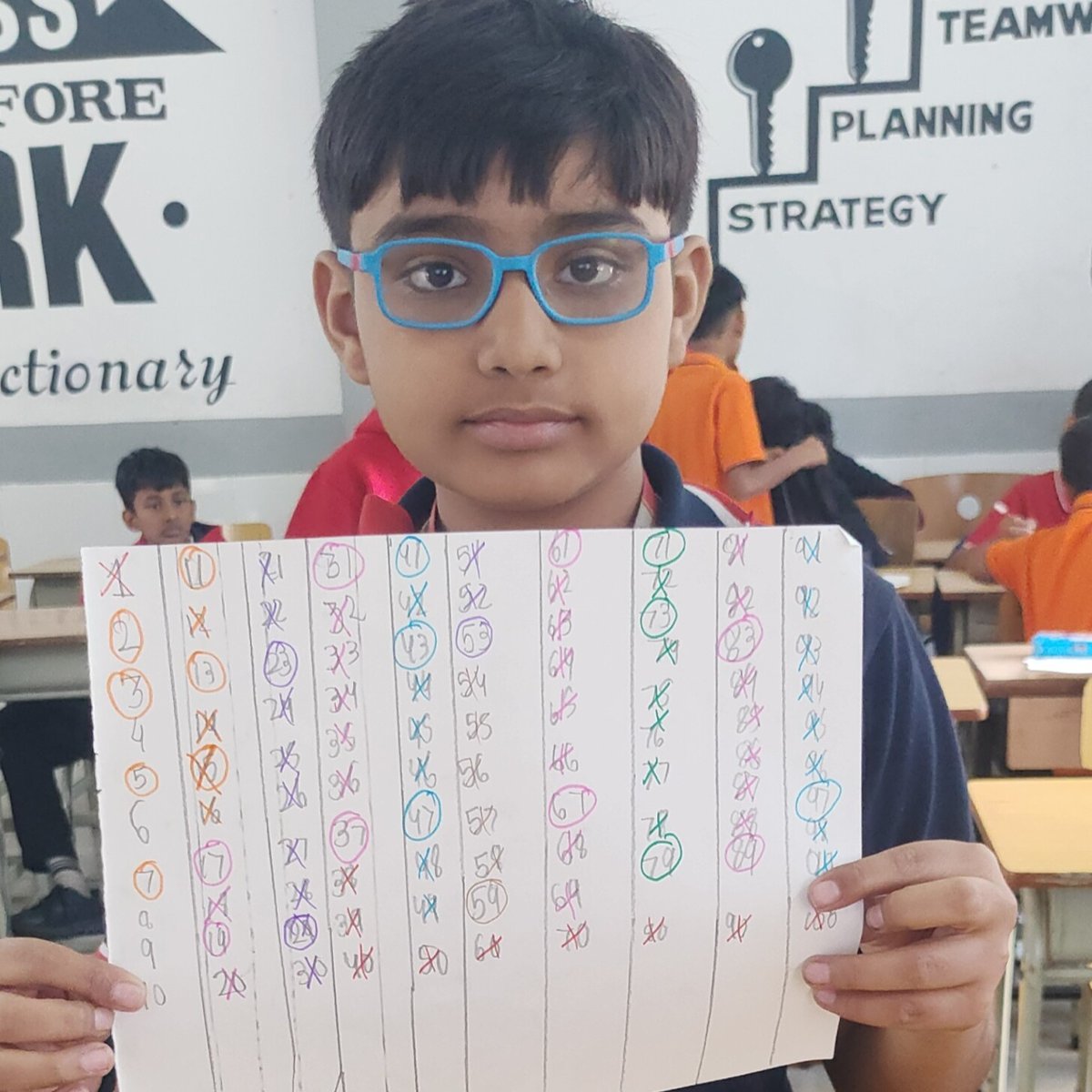 Odm_Sapphire's tweet image. Sieve of Eratosthenes – Learning with Creativity! 🌟
Here’s the thing — when kids explore math with their hands, the concepts stick for life. Our ODMians dove into the Sieve of Eratosthenes and turned a classic math idea into a smart, engaging activity.

#GrowWithODM
#ODMians