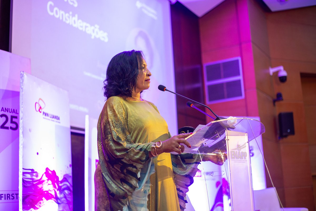 cmc_ao's tweet image. A CMC, representada pela Administradora Executiva Dra. Edna Mascarenhas, participou no 4.º Evento Anual da PWN Luanda, na ENAPP, sob o tema “You First”, reforçando o compromisso da CMC com a liderança feminina, inclusão e bem-estar no sector financeiro.

#Angola #CMC #PWN