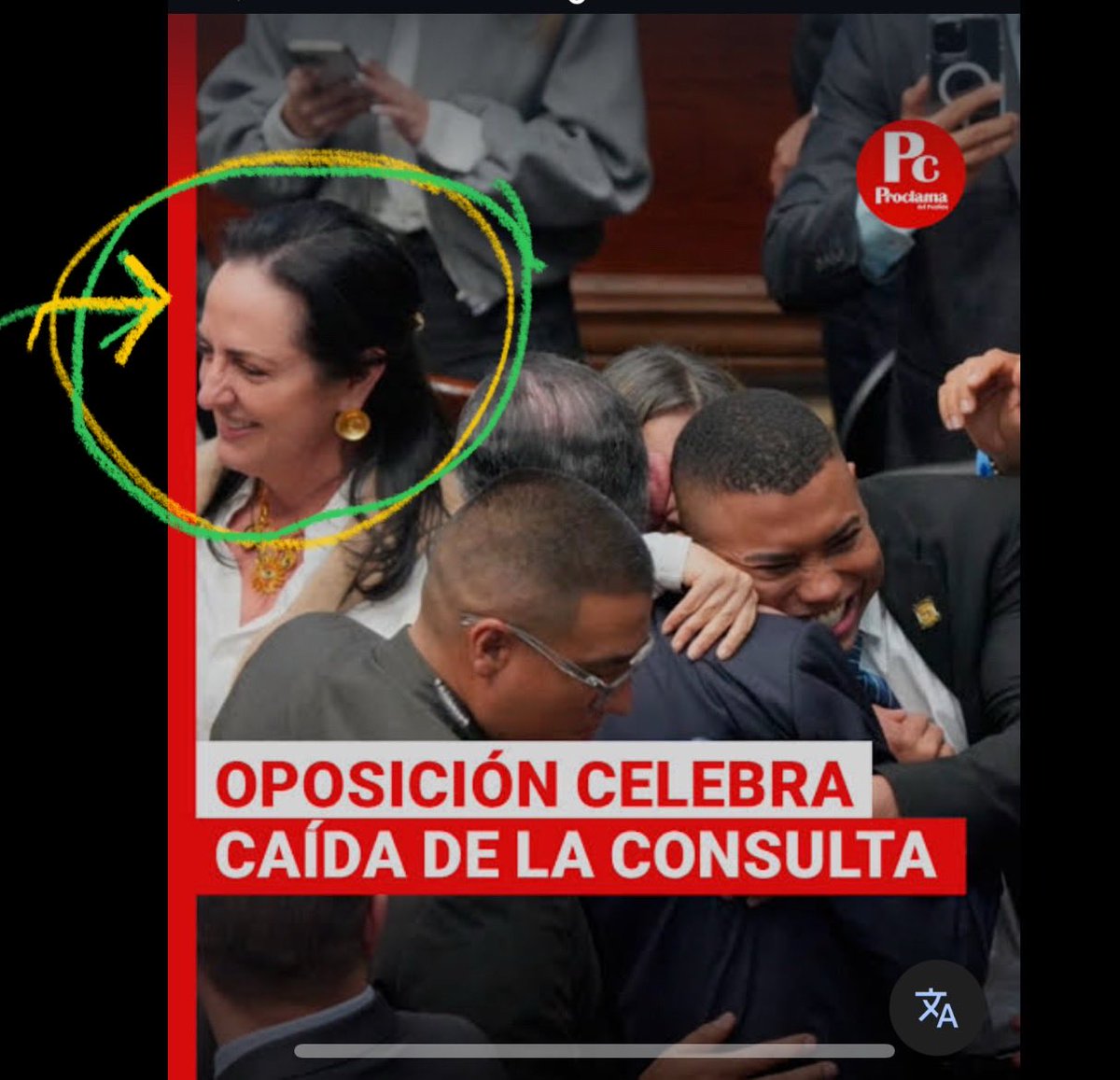 wilsonariasc's tweet image. Ella celebraba a gritos el saboteo a las  reformas sociales. 

Ellos son los trabajadores de una Cía de Vigilancia, algunos de los beneficiarios de la reforma laboral. 

Hoy le enseñaron que ya no pude pavonearse impune en sus espacios.

Gracias clase trabajadora colombiana 👇🏾