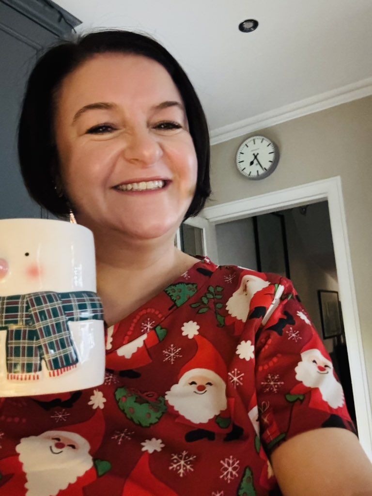 Christmas Scrub Top on today at work!!