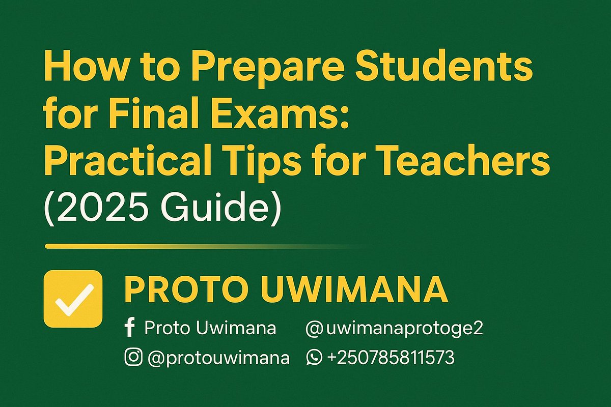 Uwimanaprotoge2's tweet image. teacherproto.blogspot.com/2025/11/how-to…

#FinalExamTips #TeacherGuide #ExamPreparation #StudentSuccess #Education2025 #ClassroomTips #TeachingStrategies #TeacherLife #StudySmart #EduWisdom