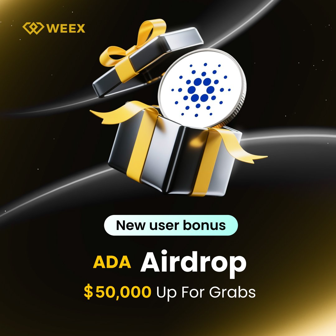 🎁 $ADA @Cardano Airdrop! 50,000 USDT 📅 2025/11/28 18:00:00 - 2025/12/05  18:00:00 (UTC+8) 👉 Join: https://t.co/3wQwIb8EUm 👀 Follow: @WEEX_Official  ❤️ RT + LIKE #WEEXListing #Airdrop