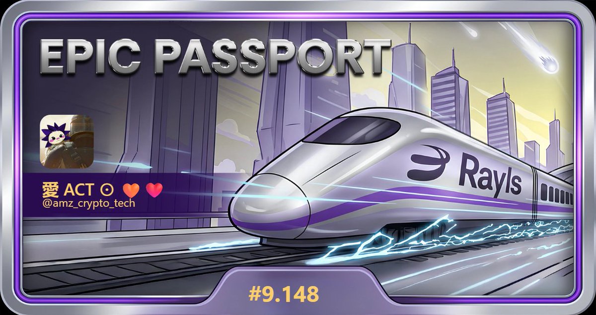 The Rayls manifesto just went live. The early passports are disappearing fast! Get yours before the train leaves the station.

#9.148!

raylsmanifesto.com/?ref=RAYLS-AMZ…