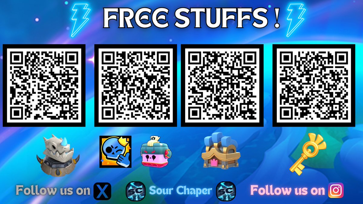 sourchaper's tweet photo. Here are some more free stuffs from different supercell games 🌹

Click on the link or scam to claim 👇🏿 

#GiftedBySupercell #BrawlStars #ClashRoyale #ClashOfClans #HayDay #BlackFriday https://t.co/a4NItovA99
