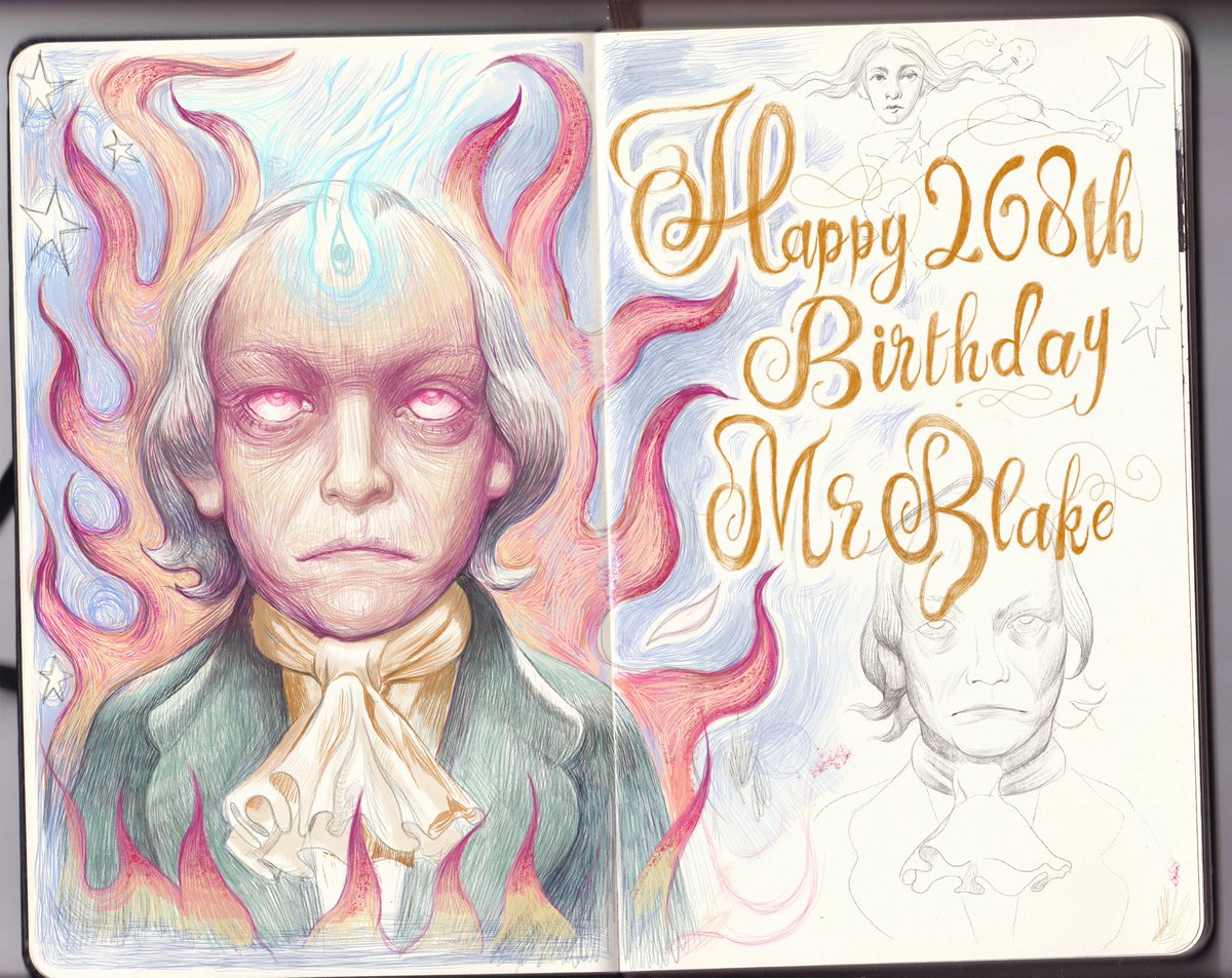 Happy 268th Birthday, Mr Blake. #williamblake  #BlakeFriday <a href="/BlakeSociety/">The Blake Society</a>