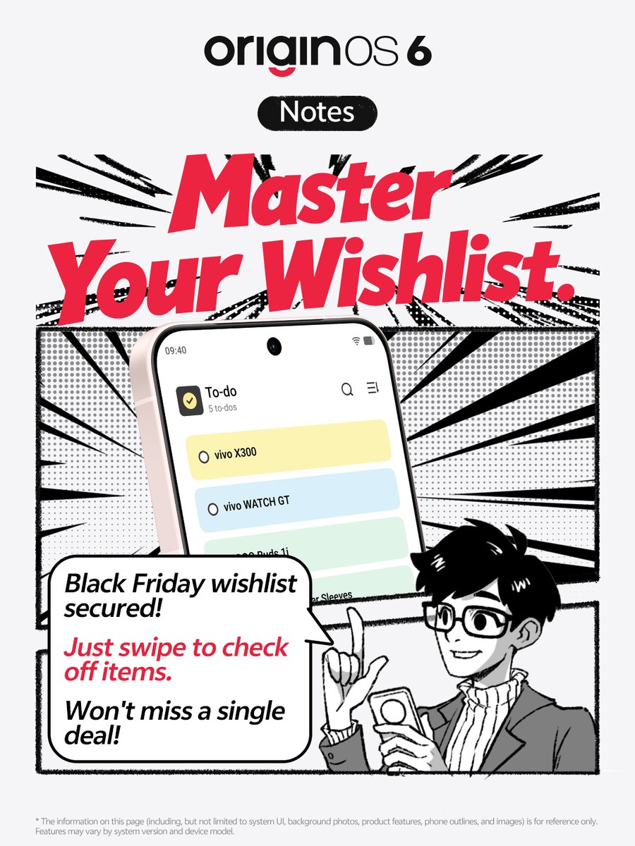 OriginOS_Global's tweet image. Don&apos;t let lag steal your deals! With OriginOS 6, experience buttery-smooth checkouts and instant drag-to-search. Secure your Black Friday wishlist faster than ever before. Ready, set, shop!