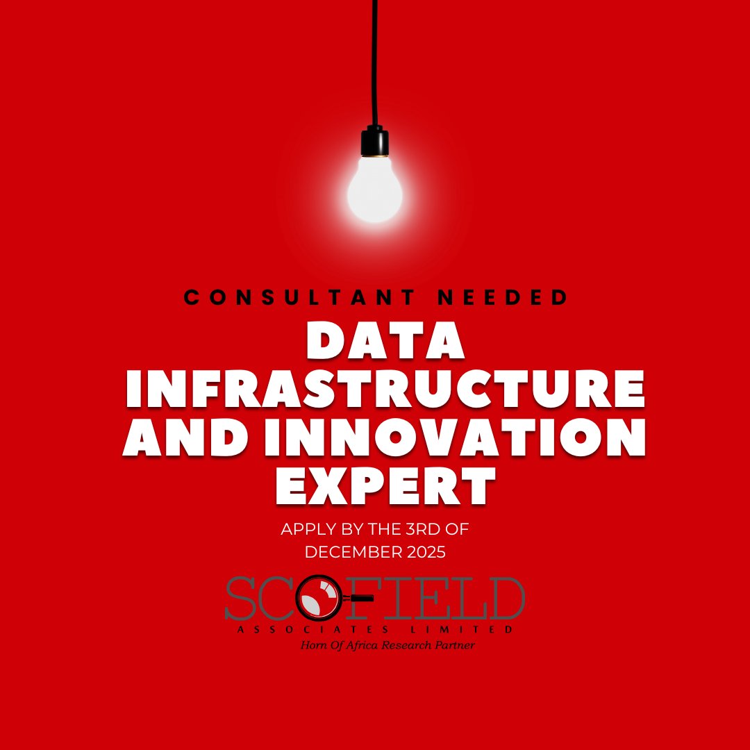 S_Associates_Ke's tweet image. Scofield Associates is looking for a Data Infrastructure and Innovation Expert for a short-term assignment. Apply by 3 December 2025. More information: scofieldassociates.co.ke/opportunity-co…
#DataInfrastructure #DigitalTransformation #InnovationEcosystems #ConsultingOpportunity #DataGovernance