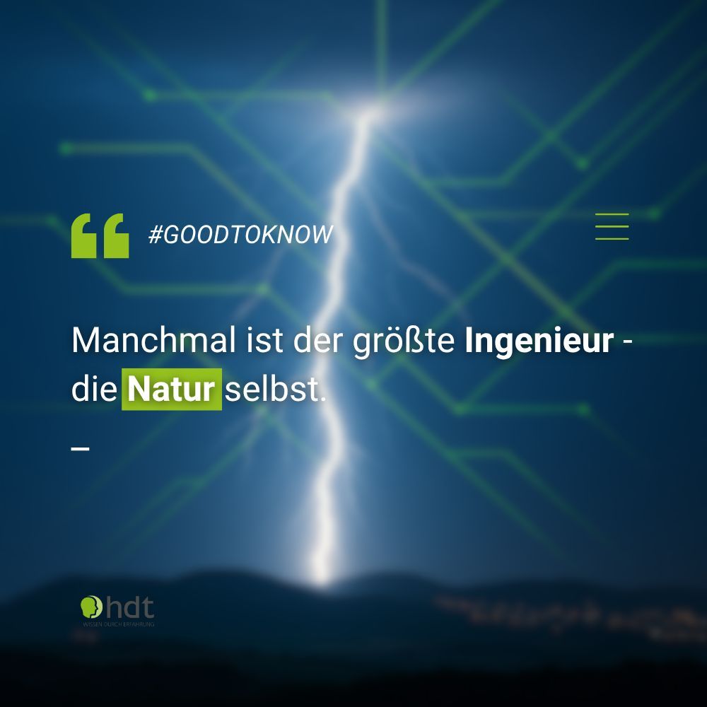 HausDerTechnik's tweet image. #goodtoknow 
Ein Blitz kann genug Energie liefern, um ca. 50.000 Glühbirnen für eine Sekunde zu betreiben. Natur und Technik - zwei Kräfte, die dieselbe Sprache sprechen ⚡️

#HausDerTechnik #Energie #Innovation #TechnikVerbindet
