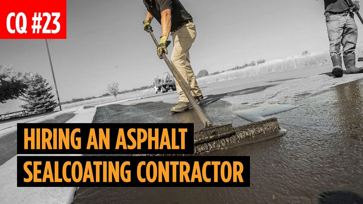 EandCmag's tweet image. Hiring an Asphalt Sealcoating Contractor
youtu.be/39ODYhB2Rtg
#EandCmedia #Contractor