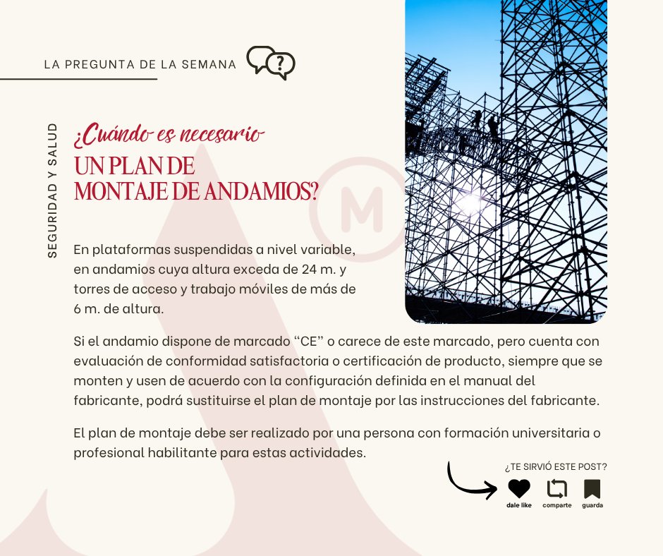 COAATMCA's tweet image. ❓#preguntadelasemana🧐🤔➡️
✅ ¿𝐂𝐮𝐚́𝐧𝐝𝐨 𝐞𝐬 𝐧𝐞𝐜𝐞𝐬𝐚𝐫𝐢𝐨 𝐮𝐧 𝐩𝐥𝐚𝐧 𝐝𝐞 𝐦𝐨𝐧𝐭𝐚𝐣𝐞 𝐝𝐞 𝐚𝐧𝐝𝐚𝐦𝐢𝐨𝐬? 👇🏻👇🏻👇🏻