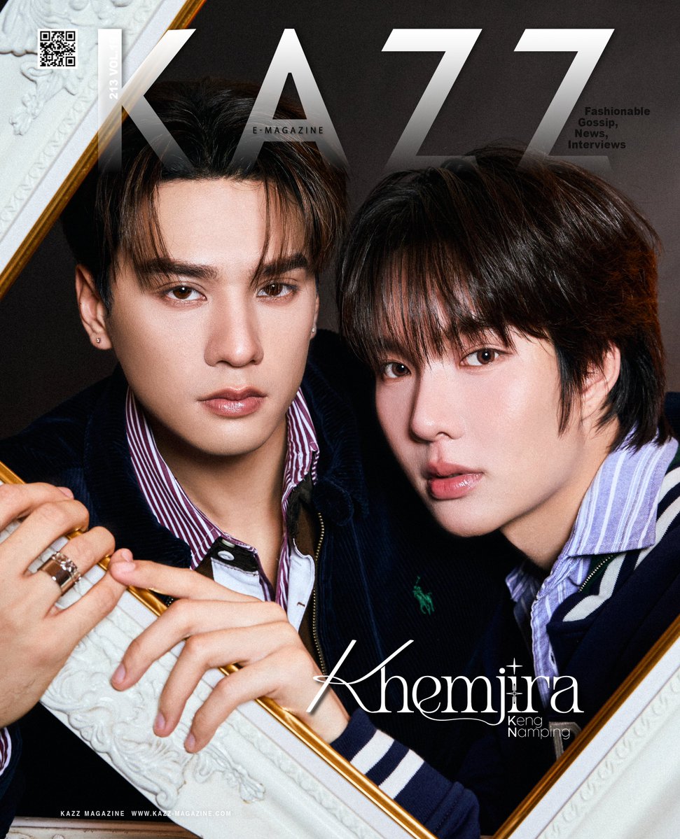 Kazzmagazine's tweet image. #KAZZxKhemjira #KengNamping #เก่งน้ำปิง
KAZZ MAGAZINE issue.213 

ไม่ใช่แค่รักแรกพบ แต่มันคือทุกชาติพบ .. พบชาตินี้พามาพบกับสองหนุ่ม ‘เก่ง - น้ำปิง’ จากซีรีส์ ‘เขมจิราต้องรอด’ บนปก KAZZ MAGAZINE issue.213 จับจองความเท่ของพ่อครูและน้องเขมของเขาได้แล้ววันนี้!…