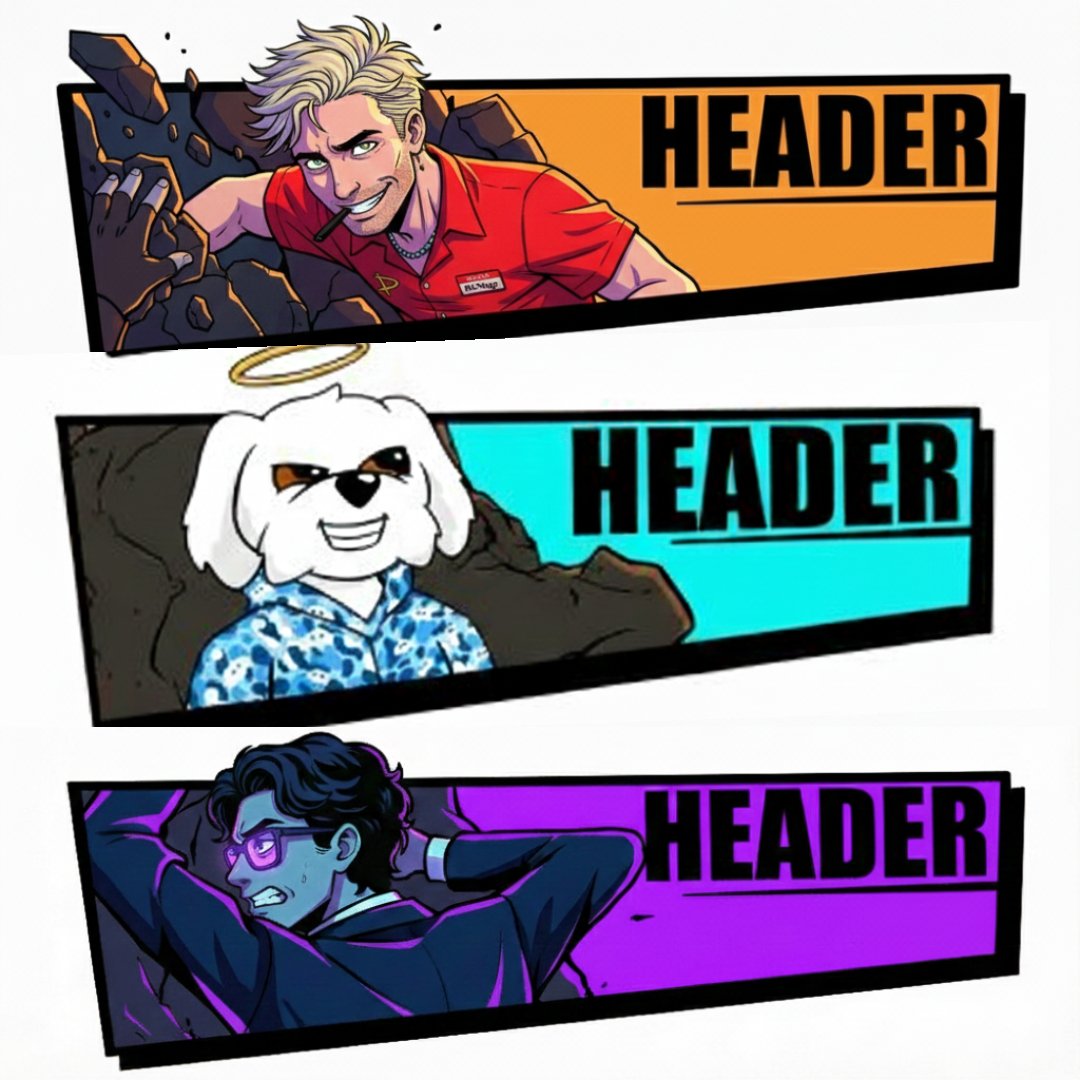 Nayla_W3's tweet image. Commissions are open, cuties 💖✨
​Giving a super cool look to the characters of @lxckiszn,@Glenn6, and @McNuggets_Kiss was the best part! 🥰
​DM your idea! Let&apos;s make yours shine! 💌
​#CommissionsOpen #GirlArtist
#header #GraphicDesign #degen #web3 #crypto #nfts #artist #nfts