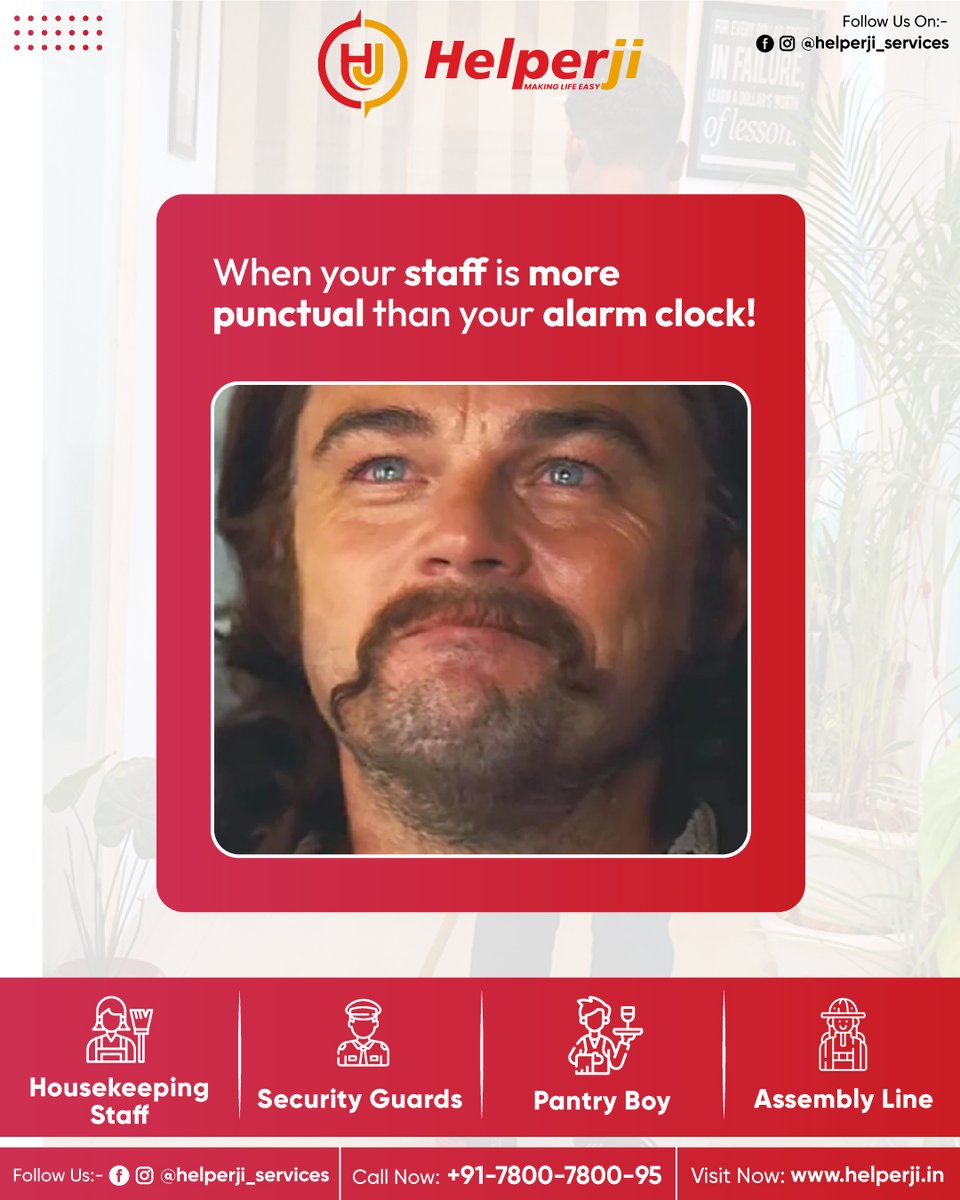 HelperjiService's tweet image. ⏰ When your staff shows up before you even finish snoozing the alarm…

That’s the Helperji effect!

Punctual, trained, disciplined and ready to get the job done —
because your business deserves reliable people, not excuses.

#PunctualStaff #ManpowerServices #WorkplaceSolutions