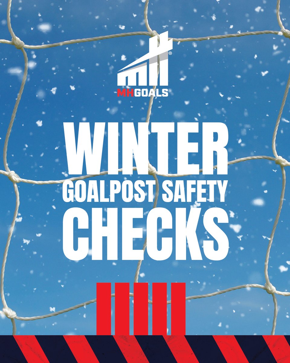 MHGoals's tweet image. Winter Goalpost Safety Check
Make a few quick checks now and keep your goals safe and ready for play all season. 

#Goalposts #MHGoals #Grassroots #ClubSport