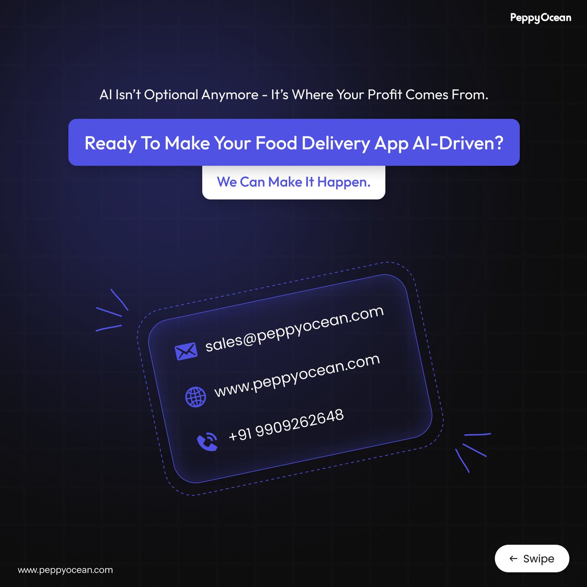 PeppyOcean's tweet image. Most #fooddeliveryapps aren’t losing to competitors—they’re losing to inefficiency.

Delayed dispatch. High idle time. Low personalization.

Without #AI optimizing dispatch, routing &amp;amp; CX, you’re already falling behind.

Build smarter apps➡️bit.ly/3WVvGcQ