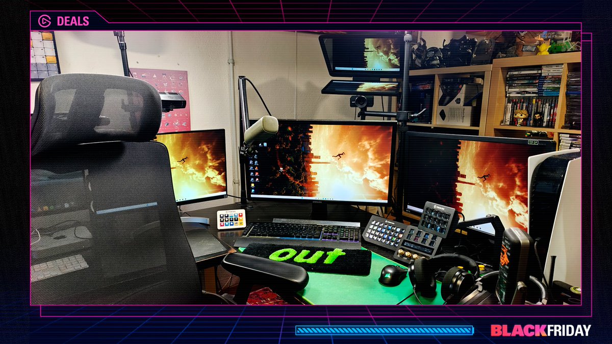 Yo cuento 12 productos de <a href="/elgatoES/">Elgato ES - LATAM</a> en mi setup. Y eso que no se ven todos 😂 Ojo, porque hoy tenéis muchos descuentos en el #BlackFriday. Echadle un ojo a este enlace e.lga.to/p/black-friday…