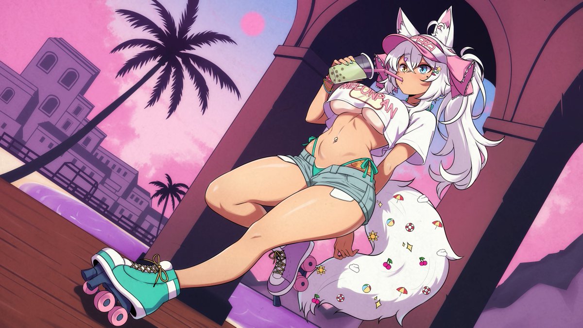 "Calfornia Dreamin'"

A HUGE thank-you to the amazing artist <a href="/Scrapy_/">Scrapy (Commissions Open)</a> for the opportunity to bring to life a summer outfit idea that I have had in mind since last year!

This will also be the new splash image for our ending screen, going forward!