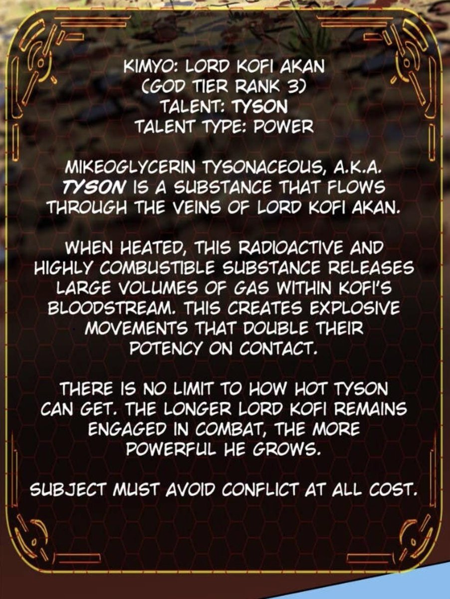 nickeem_boyce's tweet photo. "Mikeoglycerin Tysonaceous" 💀
Ya can really tell Brent made this talent when he was 15, lmao 🤣
"Subject should avoid conflict at all cost". ( That line gave me chills 🥶)
#Ordealwebtoon #Ordeal #Ep154
#KofiAkan #MikeTyson https://t.co/eUETtNvLU8