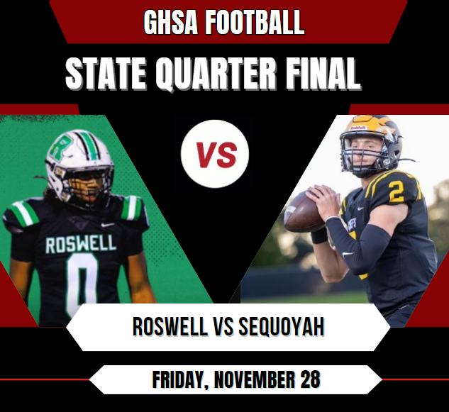 ghsa_officials's tweet photo. 🏆🏈 GHSA Football Quarter Final 🏆
Roswell vs Sequoyah
📺 https://t.co/yjszR2m0Kh
📅 November 28
⏰ 7:30p.
@SequoyahChiefs @Roswell_FB @roswellsports @cdozier52 @wesemery @CoachHulen @pichon_logan @caprewett @thecoachgrim @CoachColemanWRs @oshawn_walker @BenEarman18 https://t.co/IWjnoVzo9i