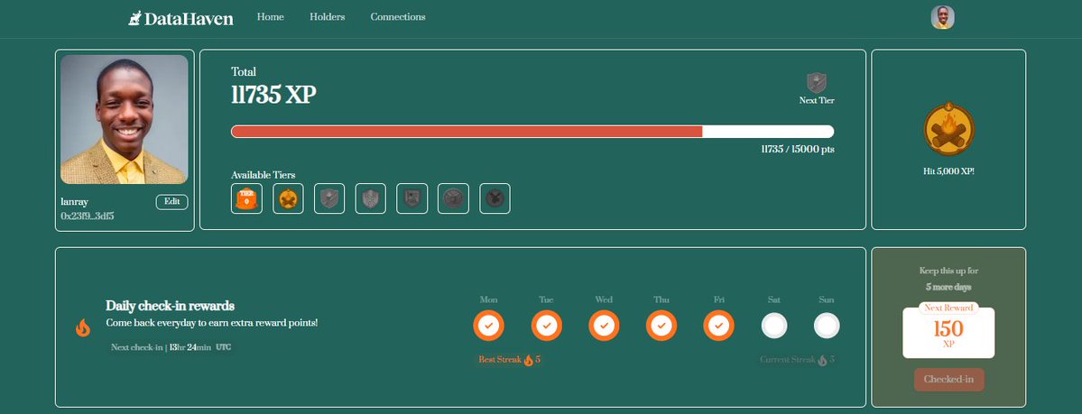 theeveloper's tweet image. it has been more than a week since @DataHaven_xyz&apos;s camp haven went live.

and tbh I have been able to satisfy my curiosity about how their tech. infra.

what I love most is the fundamentals brought to light in VERA&apos;S LIBRARY.

join me and learn more about how data is utilized.