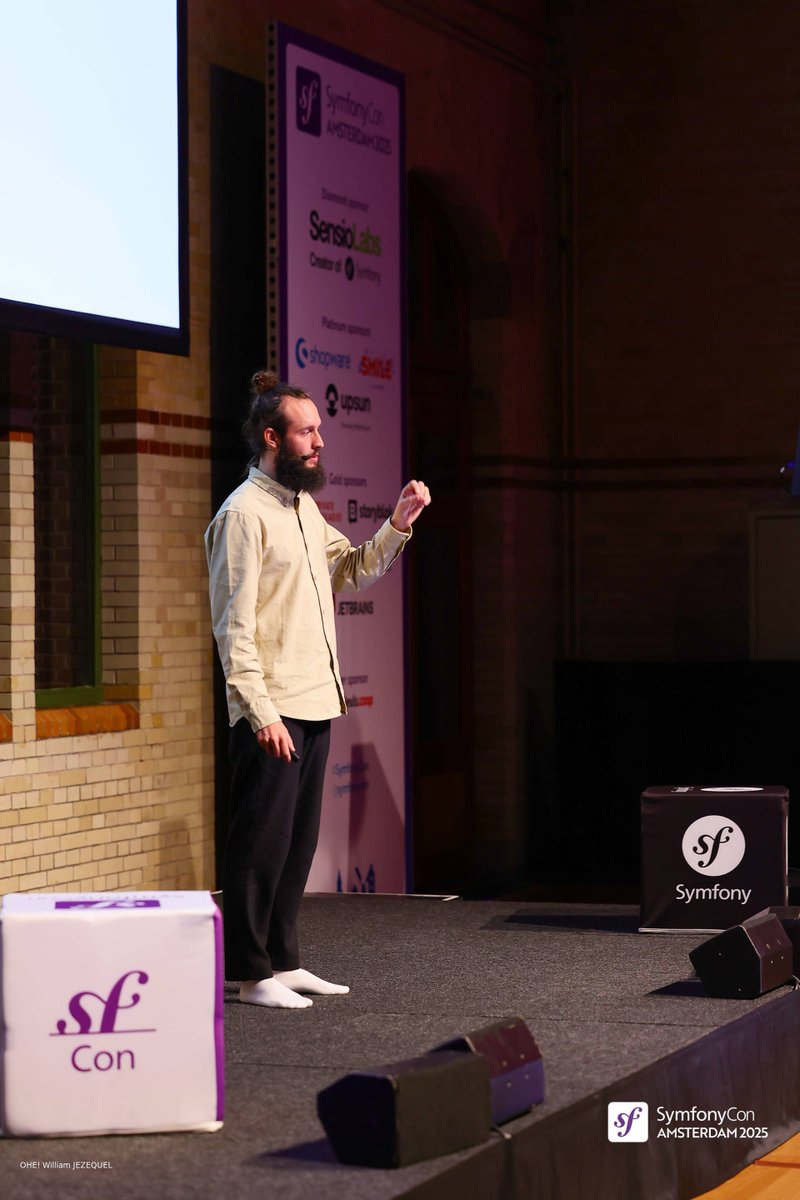 symfonycon's tweet image. 💜😊 Live now: Alexander Schranz (@alex_s_) — “A productive Frontend Stack with Symfony UX”!

Alexander is showing how to tame Twig, build reusable components, and combine Symfony UX with Hotwire, Stimulus &amp;amp; Tailwind for a super productive frontend workflow!!! 💻💖✨

#Symfony