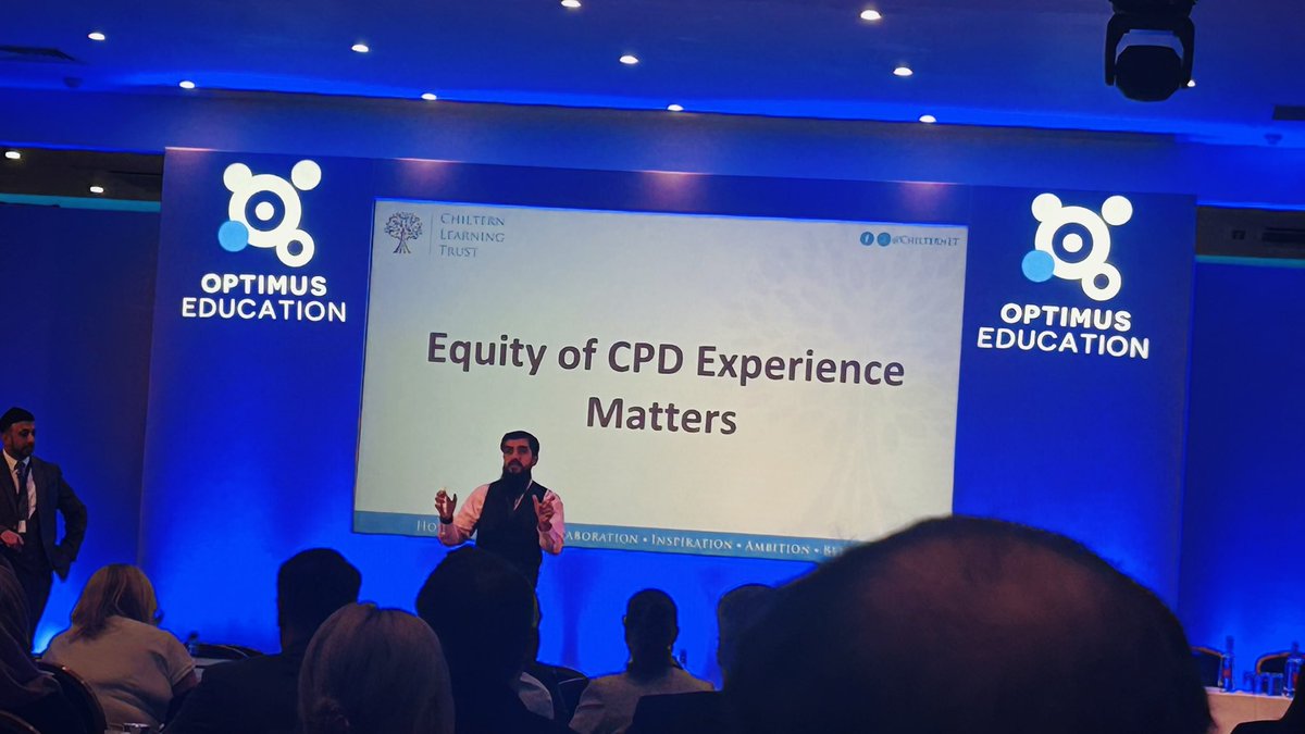 AJRAllModCons's tweet image. A fascinating &amp;amp; entertaining session on CPD @OptimusEd Conference. Brilliant!