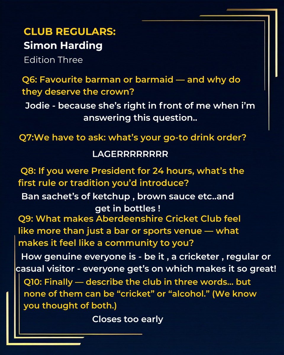 Club Regulars – Edition Three: Simon Harding 

A Q&amp;A , with everyone's favourite club regular - Sheffield's finest , Simon.

FYI : We have had to edit some answers , if you know Simon - then you'll know why! 
#ClubRegulars #lagerrrrr