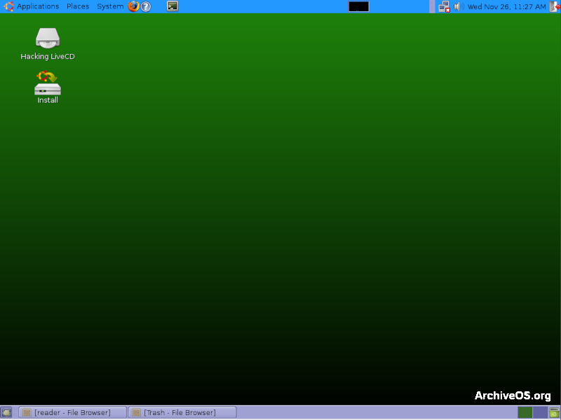 ArchiveOS's tweet image. Hacking LiveCD – a live Linux distribution which is based on Ubuntu. The live system features the standard Gnome desktop environment and set of... archiveos.org/hacking-livecd/ #linux #ubuntu #pentest #security