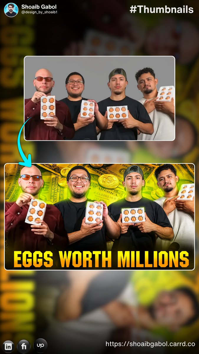 Shoaib_Gab0l's tweet image. Good thumbnails don’t just look good — they convert.
If you want scroll-stopping, high-CTR designs… I’ve got you.
DM for custom thumbnails.

#YouTubeCreator #ThumbnailDesigner
#ClientWork