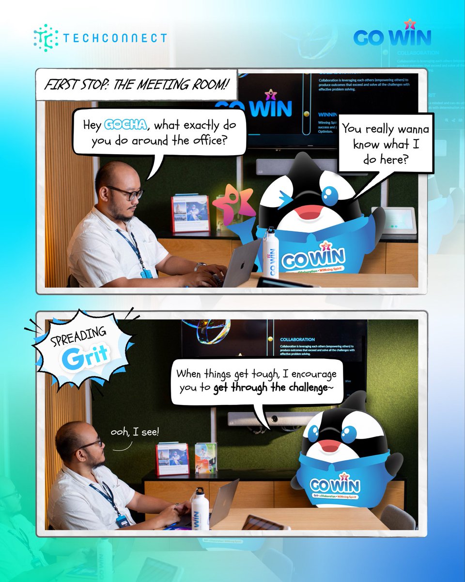 Techconnectid's tweet image. Come see the first episode of GOCHA’s Little Adventure, a fun series following GOCHA as he explores TechConnect and meets everyone on his journey!

#GOWIN #TechConnect #GOCHAsLittleAdventure