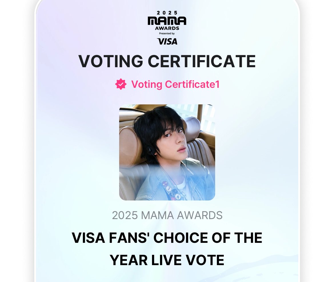 JinBase_'s tweet image. ITS STARTED! PLEASE VOTE FOR JIN

mnetplus.onelink.me/TRa8/uop6ncya?…

ARMY Protect The 8thDaesang
MAMA DAESANG FOR JIN
#DaesangForJin